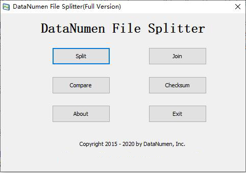 DataNumen File Splitter破解版