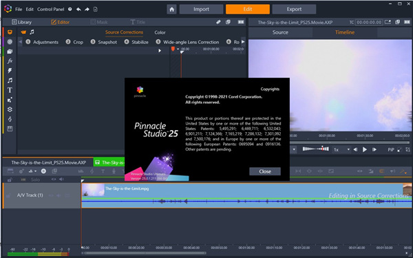 Pinnacle Studio 25破解版