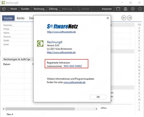 Softwarenetz Invoice 9破解版