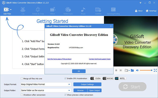 GiliSoft Video Converter探索版