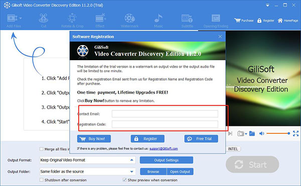 GiliSoft Video Converter探索版