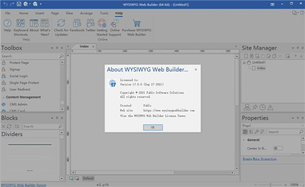 WYSIWYG Web Builder 17破解版