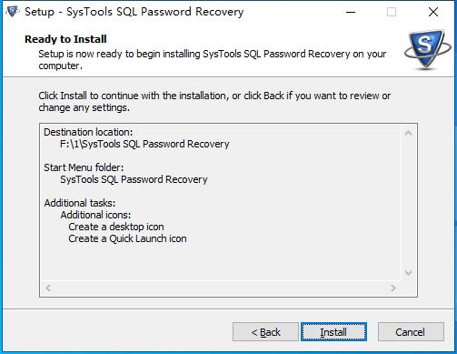 SysTools SQL Password Recovery破解版