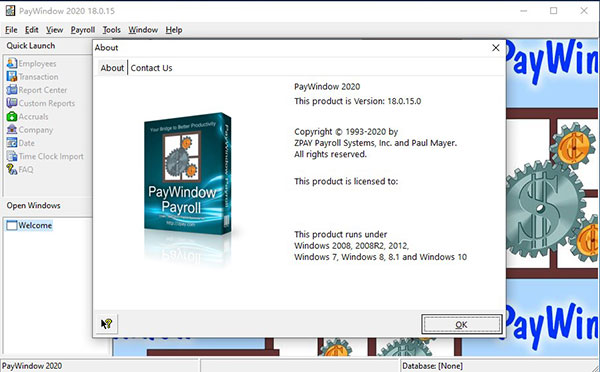 Zpay PayWindow Payroll System 2020破解版