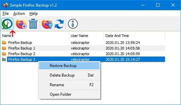 Simple Firefox Backup绿色版