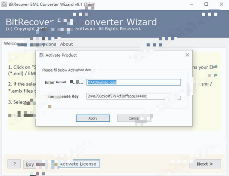 BitRecover EML Converter Wizard破解版